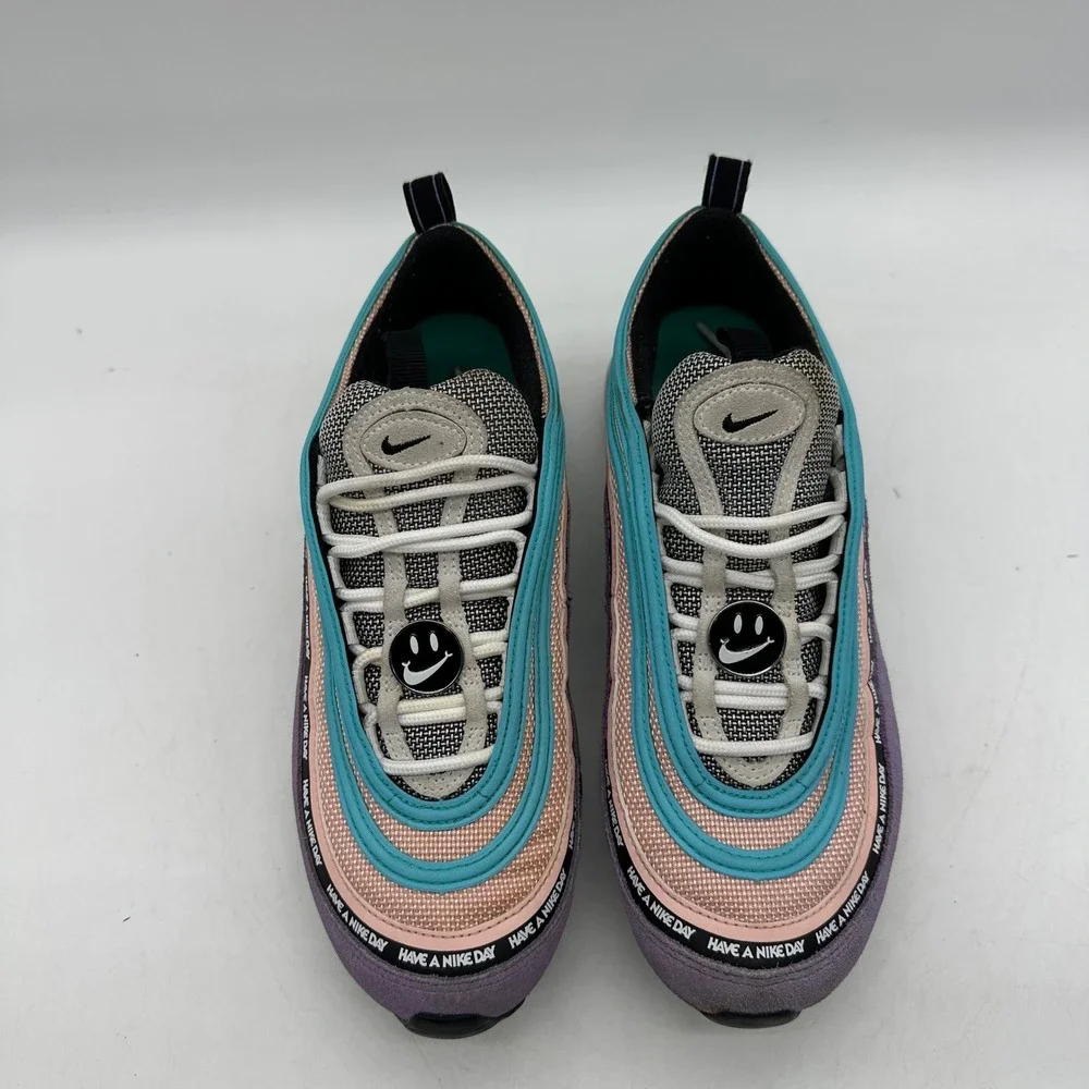 Nike 923288-500 Kids 6.5Y Womens Size 8 Air Max 97 GS Have A Nike Day Sneakers